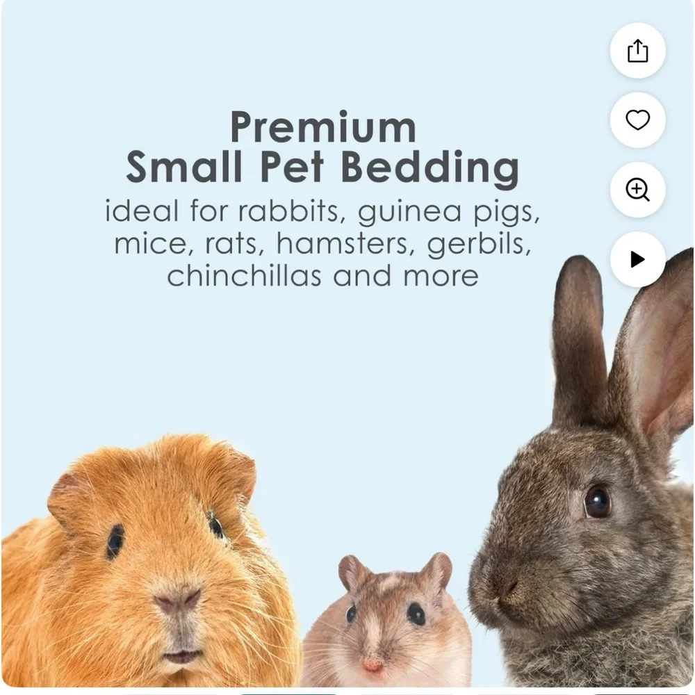 Kaytee Clean & Cozy Small Pet Bedding - White